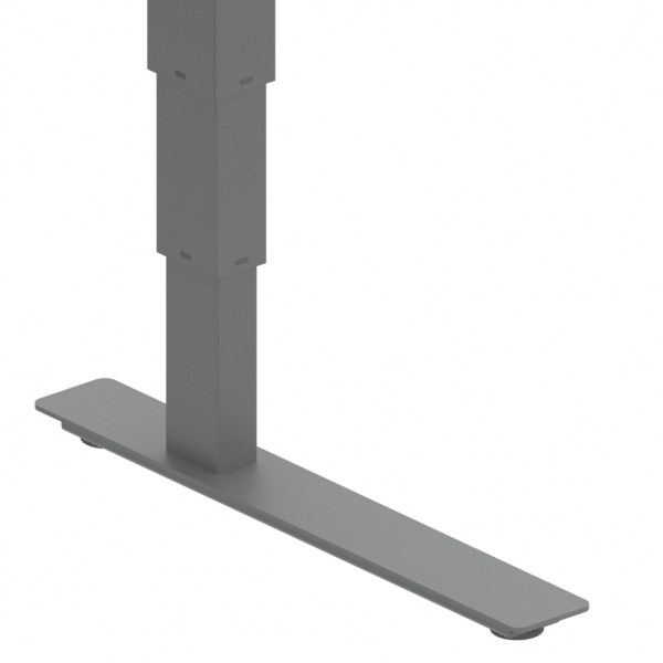 Cadres de bureau réglables en hauteur | Largeur 112 cm | Argent