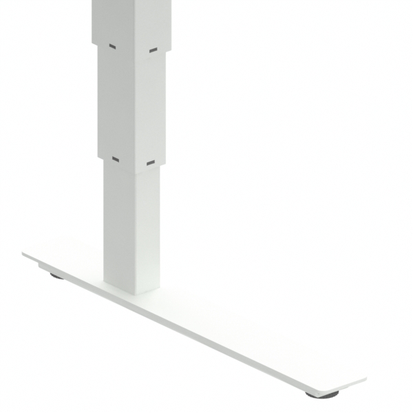 Cadres de bureau réglables en hauteur | Largeur 129 cm | Blanc