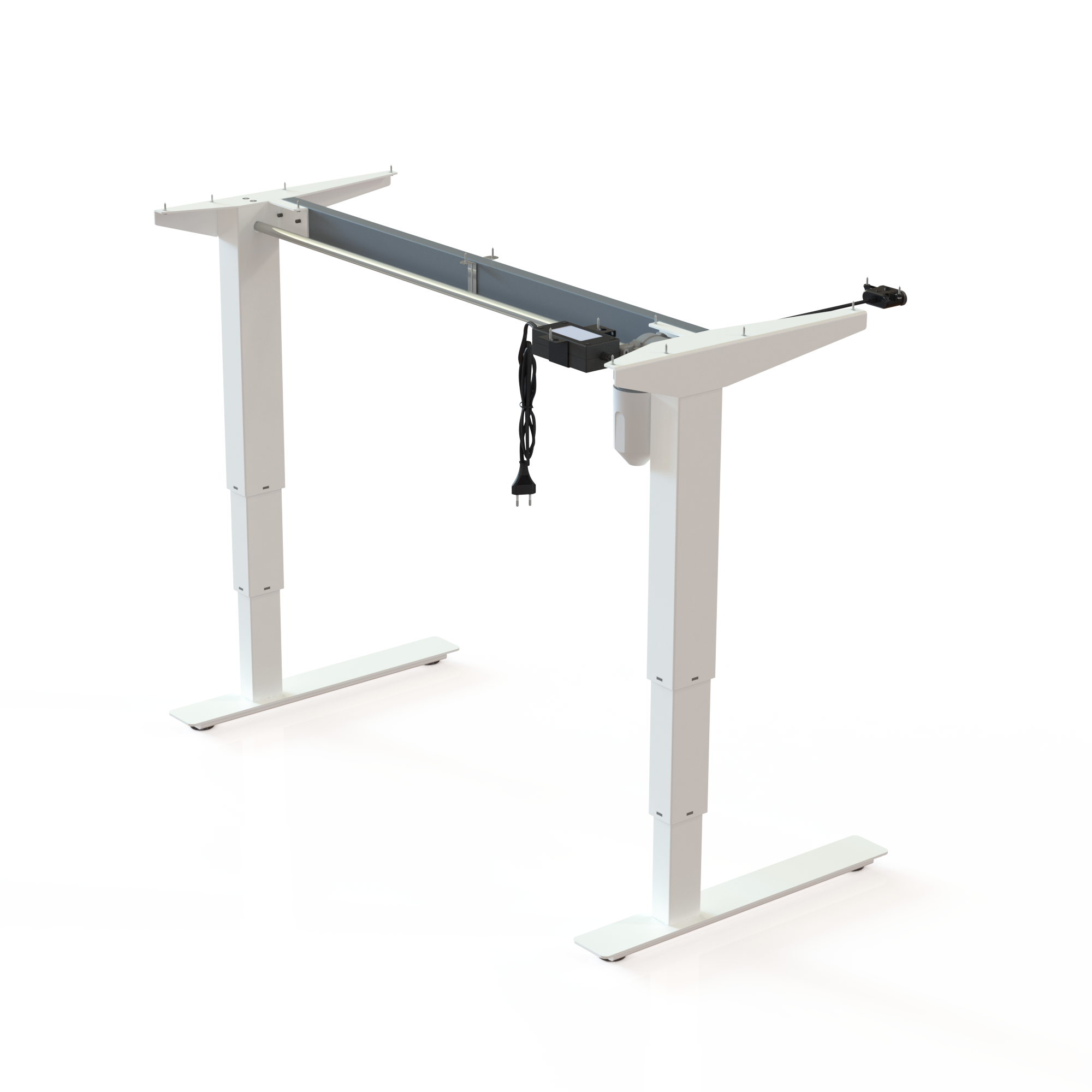 Cadres de bureau réglables en hauteur | Largeur 112 cm | Blanc