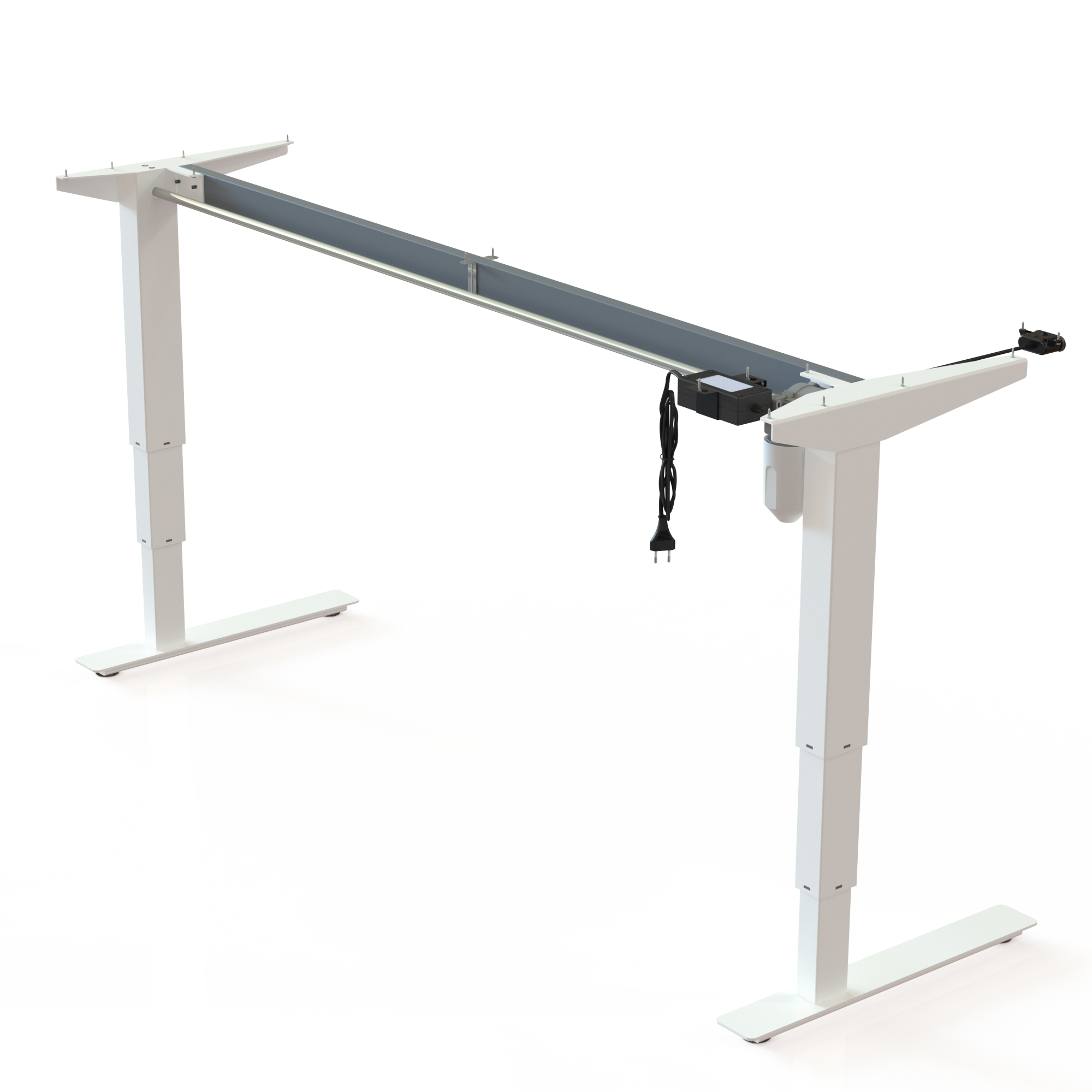 Cadres de bureau réglables en hauteur | Largeur 172 cm | Blanc