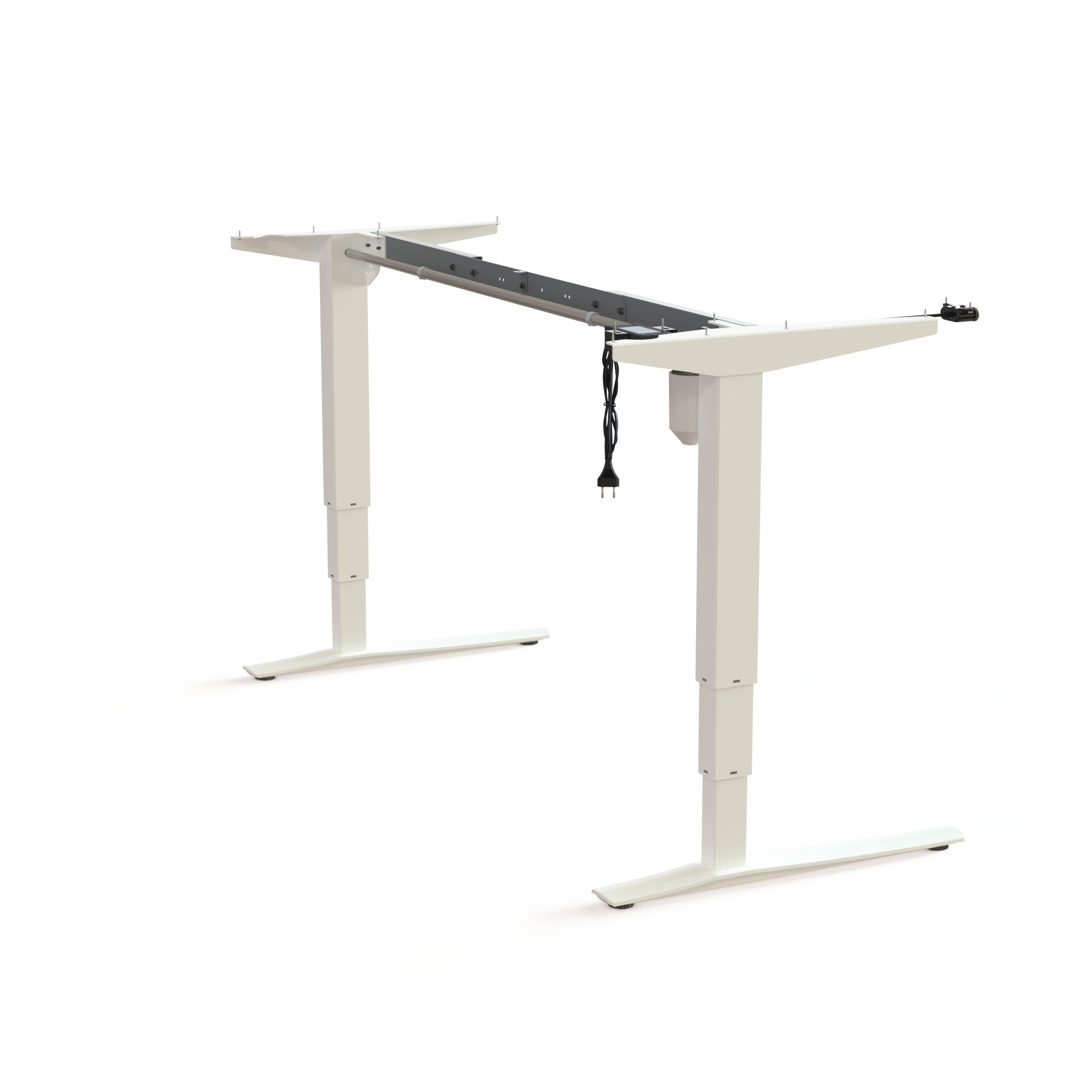 Cadres de bureau réglables en hauteur | Largeur 152 cm | Blanc