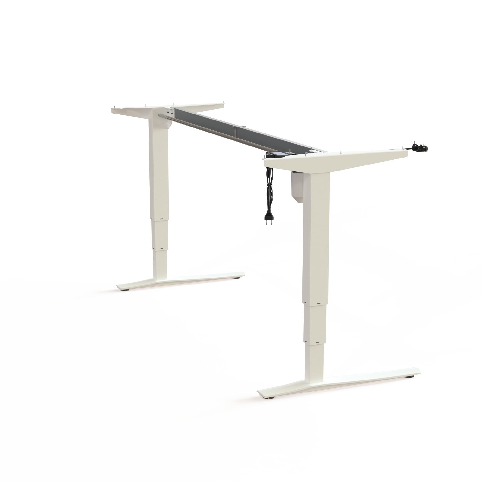 Cadres de bureau réglables en hauteur | Largeur 172 cm | Blanc