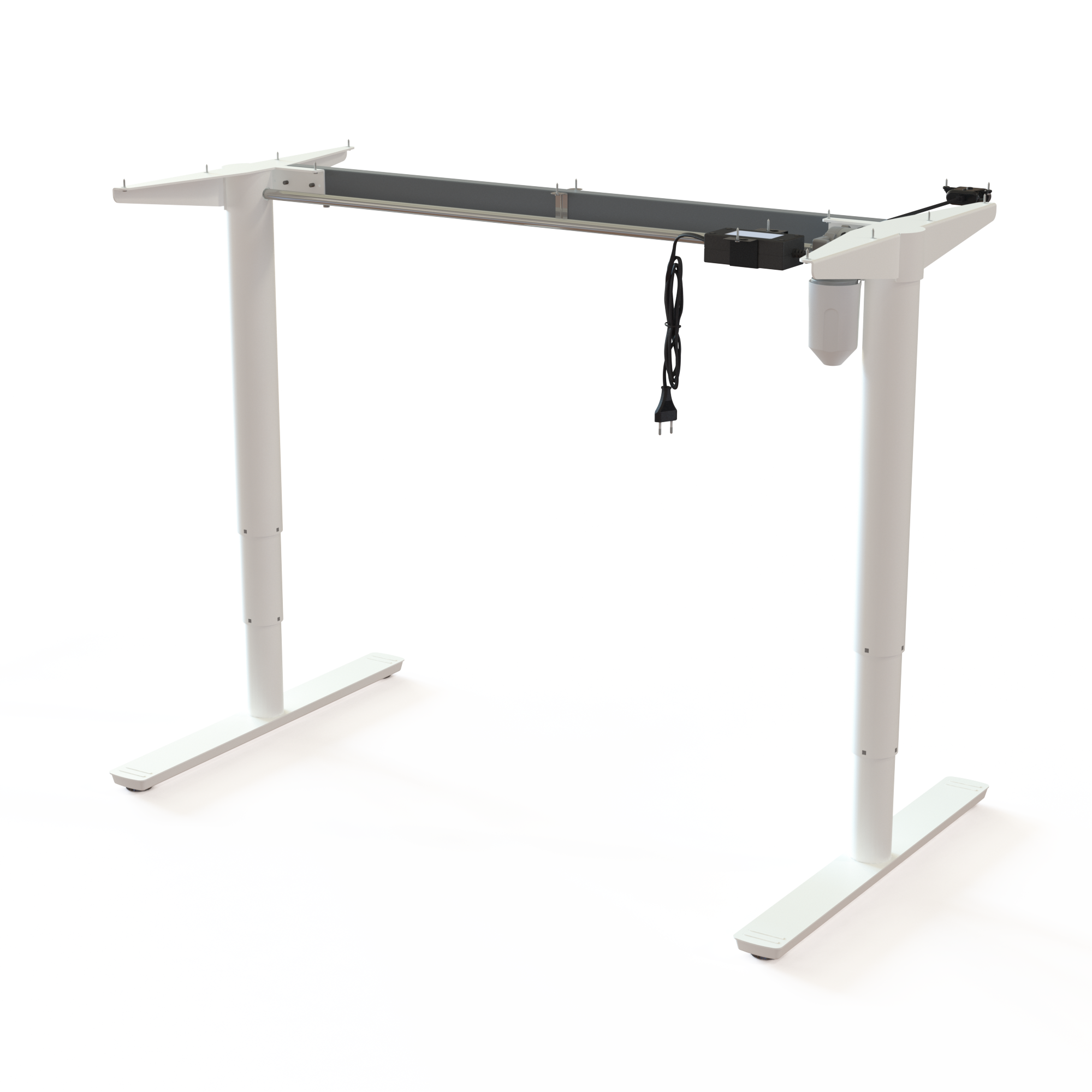 Cadres de bureau réglables en hauteur | Largeur 112 cm | Blanc