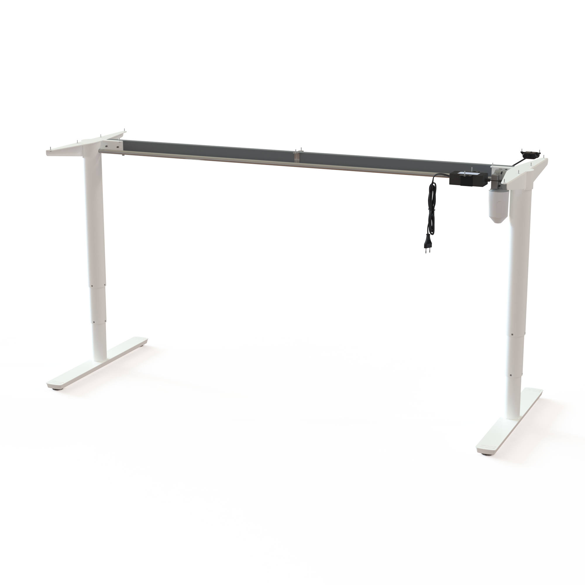 Cadres de bureau réglables en hauteur | Largeur 172 cm | Blanc