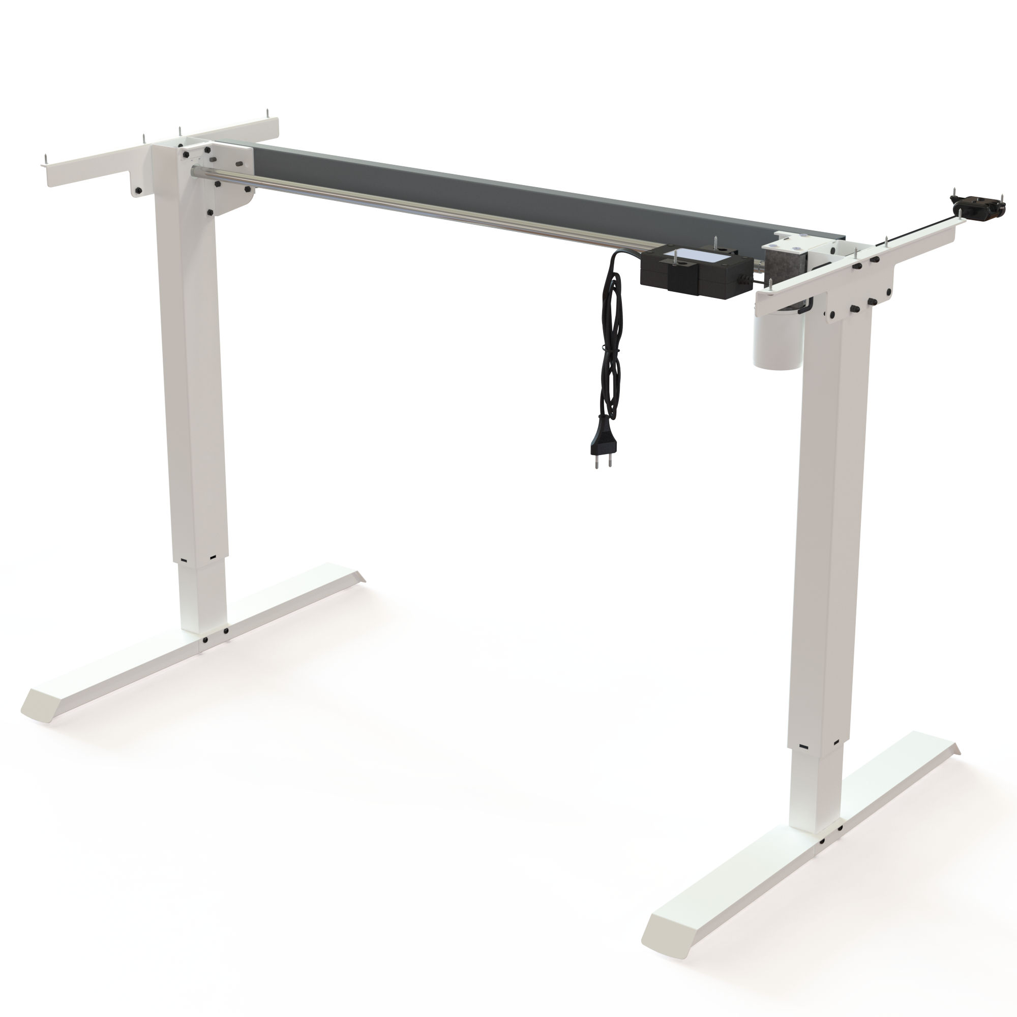 Cadres de bureau réglables en hauteur | Largeur 172 cm | Blanc