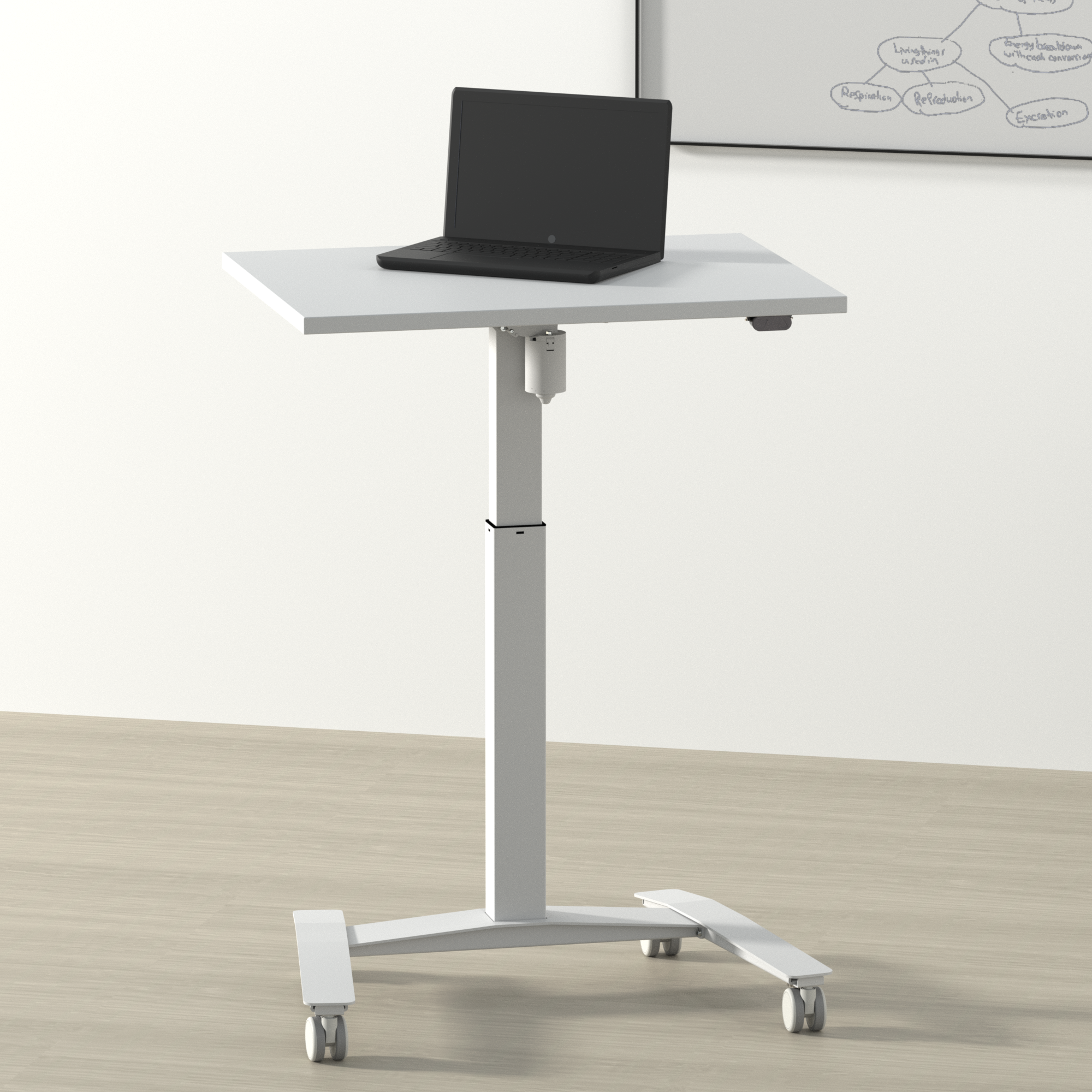 Cadres de bureau réglables en hauteur | Largeur 79 cm | Blanc